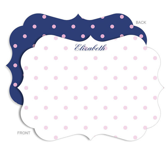 Personalized Carnation Dot Stationery